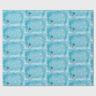 Presente Papel de moldagem de natal do Homem de Neve