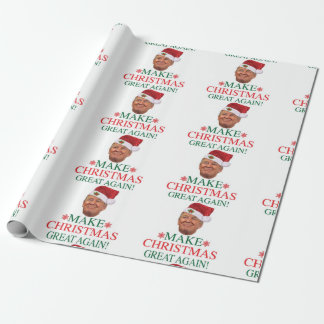 Presente Papel de Moldagem de Natal Donald Trump