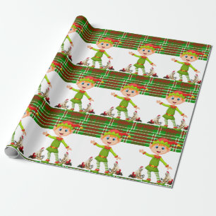 Presente Papel de moldagem de Natal Elf