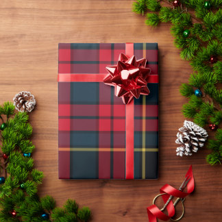 Presente Papel de moldagem de Natal em xadrez