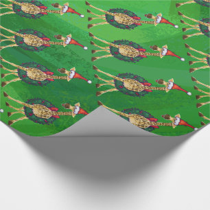 Presente Papel de Moldagem de Natal Giraffe