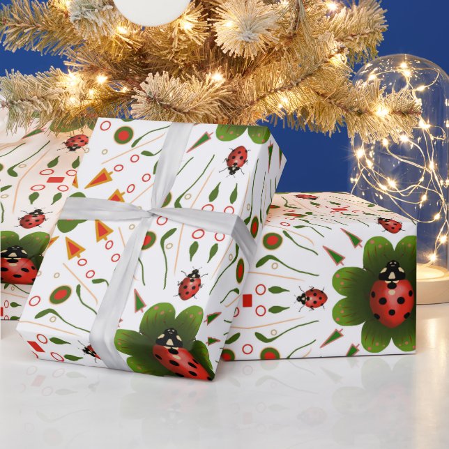 Presente Papel de moldagem de natal Ladybug (Feriados)
