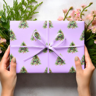 Presente Papel de moldagem de Natal, Natal da árvore de pin