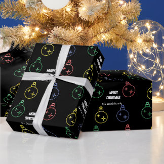 Presente Papel de moldagem de natal neon