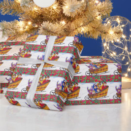 Presente Papel de moldagem de Natal para Amigos de Cesta de