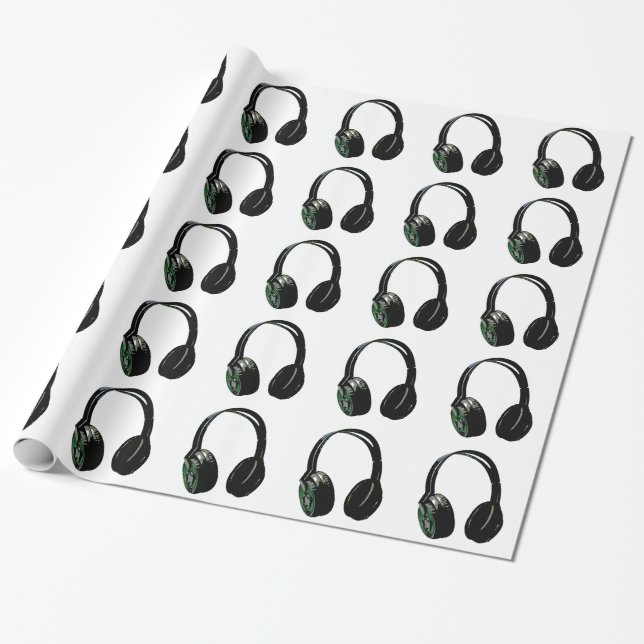Presente Papel de moldagem de Natal para auscultadores de p (Desenrolado)