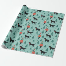 Papel de moldagem de Natal para Cachorro Negro
