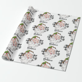 Presente Papel de moldagem de Natal para Papais noeis bonit