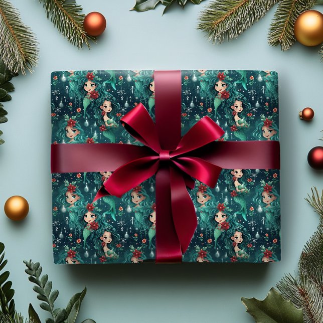 Presente Papel de moldagem de Natal para Sereias (Criador carregado)