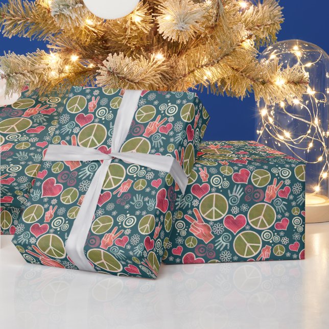 Presente Papel de Moldagem de Natal para Sinal de Paz (Feriados)