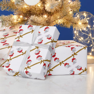 Presente Papel de moldagem de Natal Possum