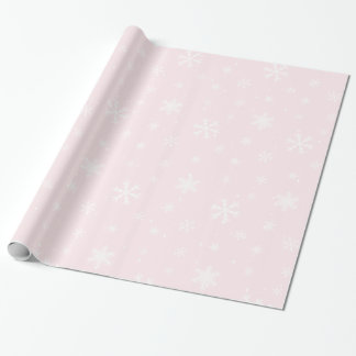 Presente Papel de moldagem de Natal rosa