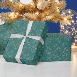 Presente Papel de moldagem de natal russo natural