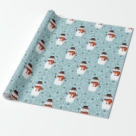 Presente Papel de moldagem de natal Snowman
