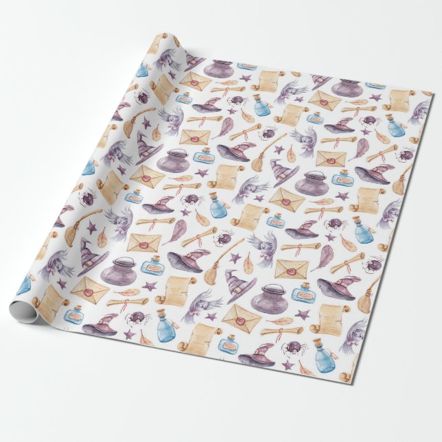 Presente Papel de moldagem de padrão de cor d'água do kit d (Desenrolado)