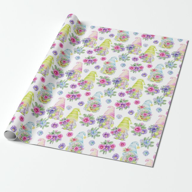 Presente Papel de moldagem de padrão de Páscoa cúbica (Desenrolado)