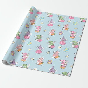 Presente Papel de moldagem de padrão de Páscoa cúbica