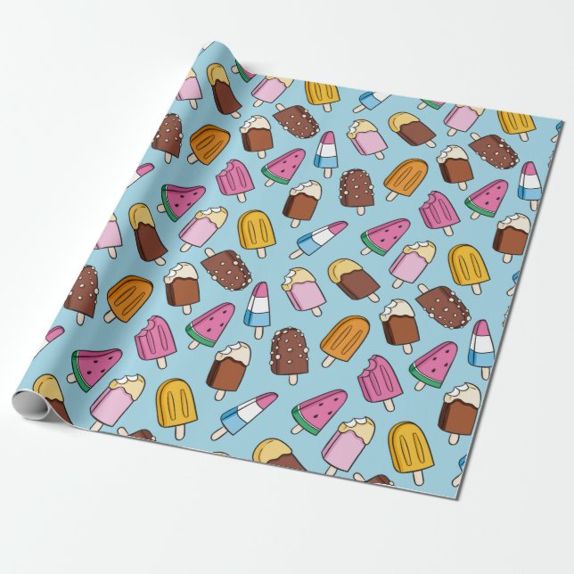Presente Papel de moldagem de padrão de verão (Desenrolado)