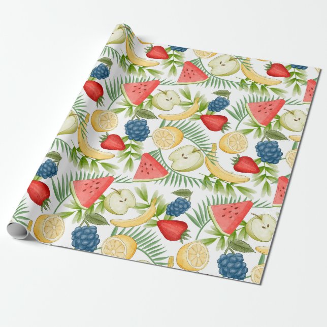 Presente Papel de moldagem de padrão de verão (Desenrolado)