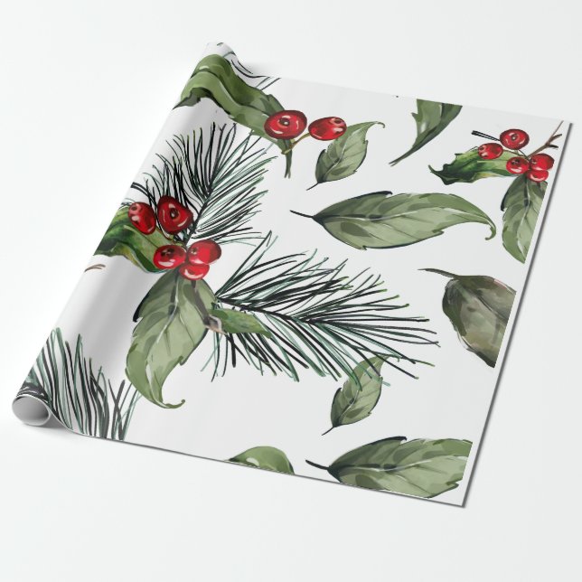 Presente Papel de moldagem de padrão natalino (Desenrolado)