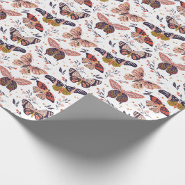 Presente Papel de Moldagem de Padrões de Borboleta