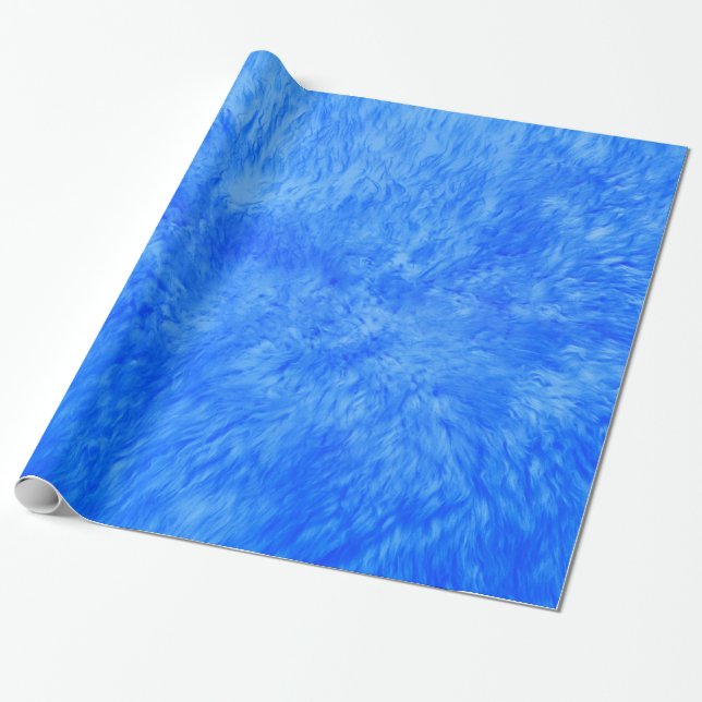 Presente Papel de moldagem de pele azul e francês (Desenrolado)