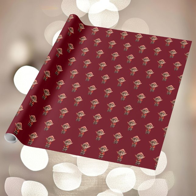 Presente Papel de moldagem de pequeno Elf preocupado (Criador carregado)