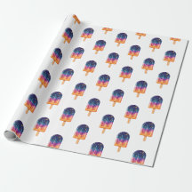 Papel de moldagem de picolé cósmico