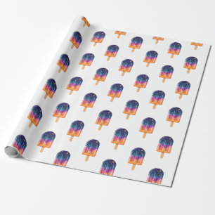 Presente Papel de moldagem de picolé cósmico