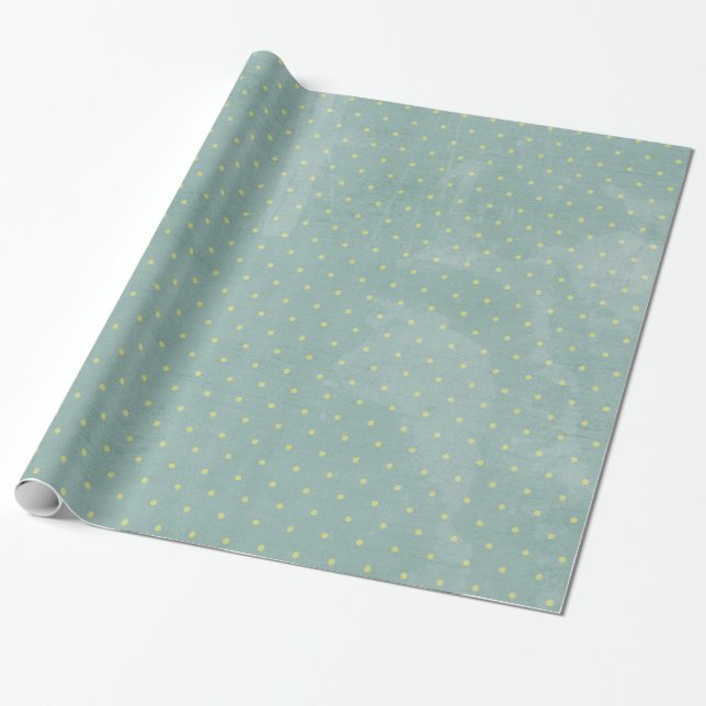 Presente Papel de moldagem de Poka Poke Bolinhas Azul de Na (Desenrolado)