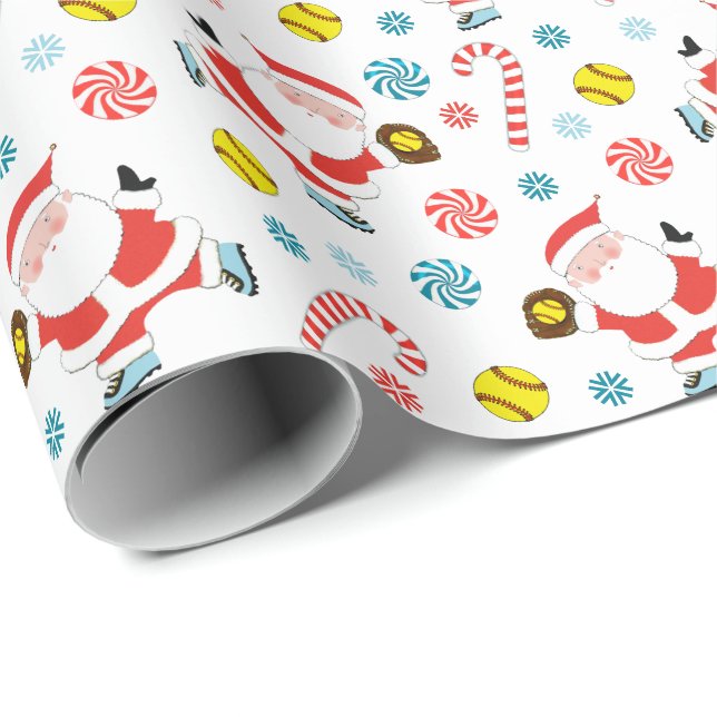 Presente Papel de moldagem de presentes de Natal de Softbal (Ponta do rolo)