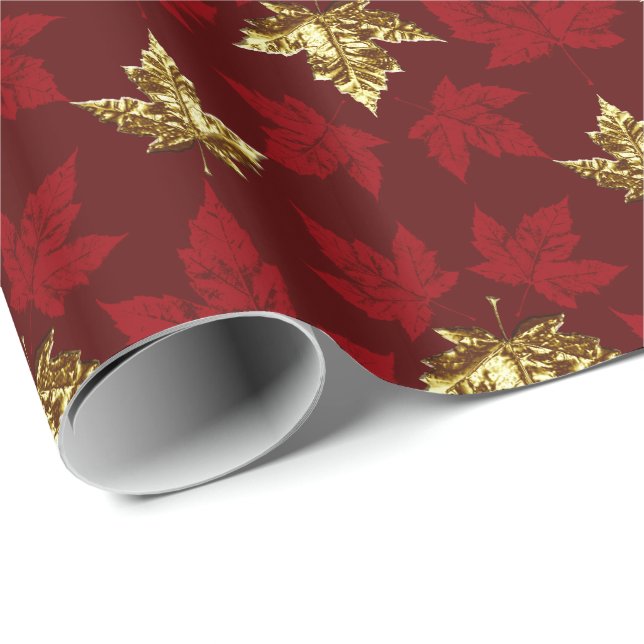 Presente Papel de moldagem do Canadá Dourado Papel Souvenir (Ponta do rolo)