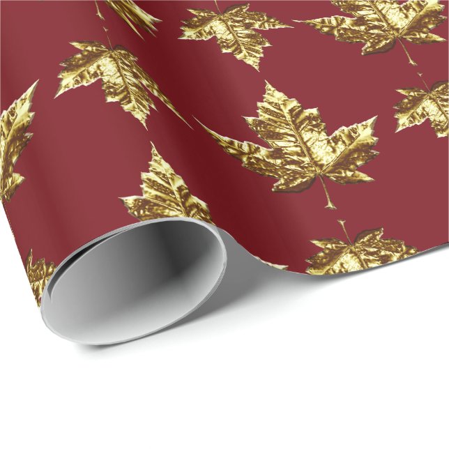 Presente Papel de moldagem do Canadá Dourado Papel Souvenir (Ponta do rolo)