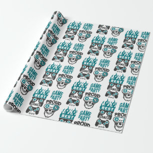 Presente Papel de moldagem do jogador nível-up do videogame