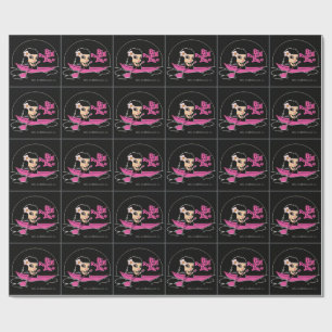 Presente Papel de moldagem do logotipo da canoa rosa BRJ