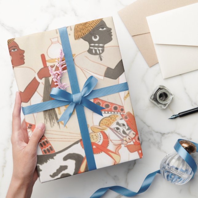 Presente Papel de moldagem do padrão de arte egípcio antigo (Presentear)