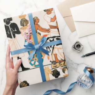 Presente Papel de moldagem do padrão de arte egípcio antigo