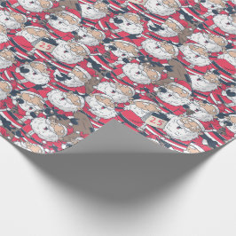 Presente Papel de moldagem do Papai Noel