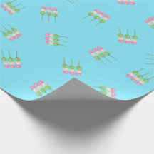 Papel de moldagem do Pastel Dango Azul Anime