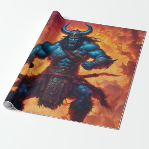 Presente Papel de moldagem do rei bárbaro