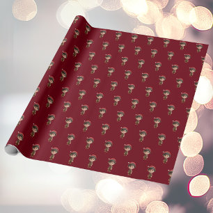 Presente Papel De Moldagem Elf De Natal De Dia Duro