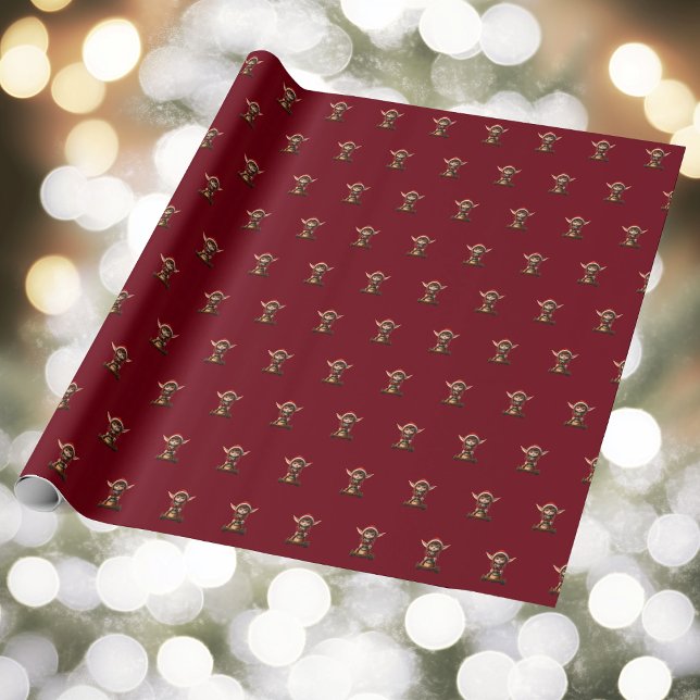 Presente Papel de moldagem Elf de Natal Patinete de Neve (Criador carregado)