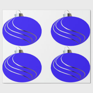 Presente Papel de moldagem em forma de árvore de Natal azul