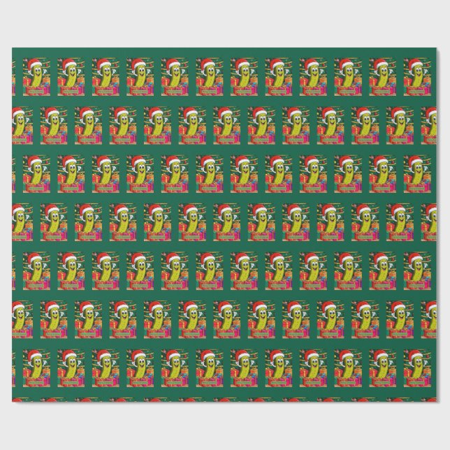 Presente Papel de moldagem em picles de Natal (Aberto)