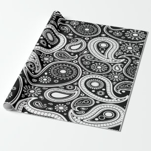 Presente Papel de moldagem em salto preto e branco
