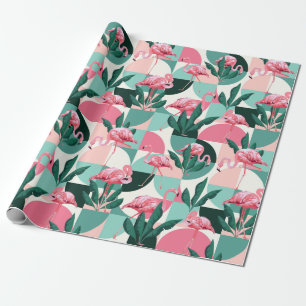 Presente Papel de moldagem Flamingo