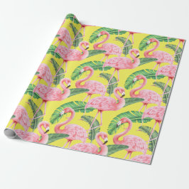 Presente Papel de moldagem Flamingo