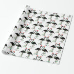 Presente Papel de moldagem Flamingo de Natal<br><div class="desc">Quem está pronto para Jingle e Flamingle? Este papel de embrulho de Natal é perfeito para Feriados naqueles lugares que não são tão nevados!</div>