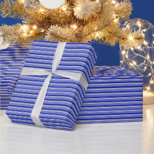 Presente Papel de moldagem formal de linha azul fina