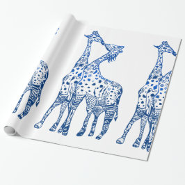 Presente Papel de moldagem Girafas Kiss
